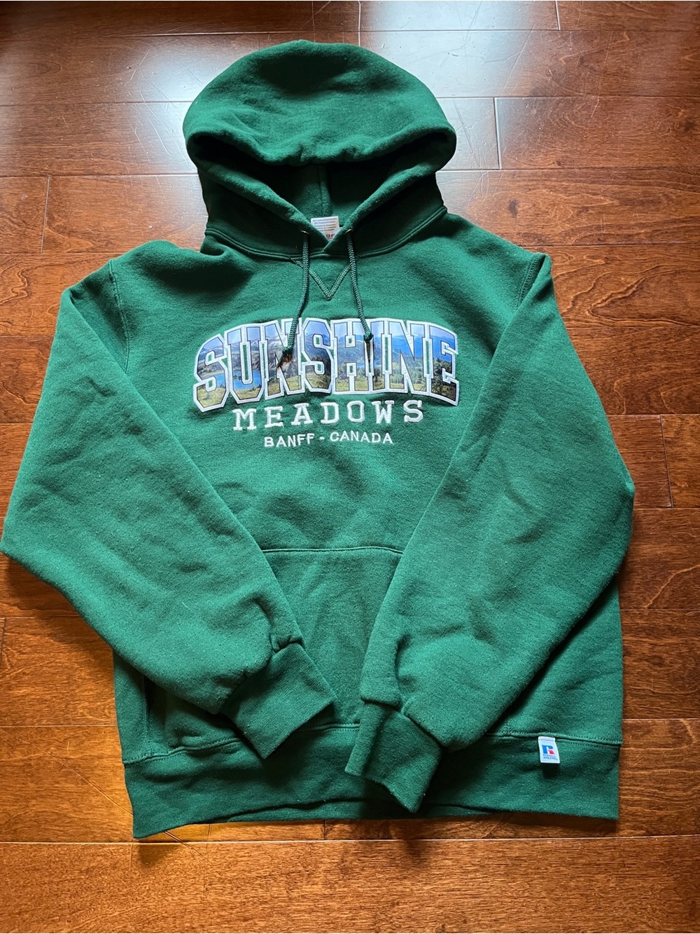 Russell Athletic Forest Green "Sunshine Meadows" Pullover Hoodie